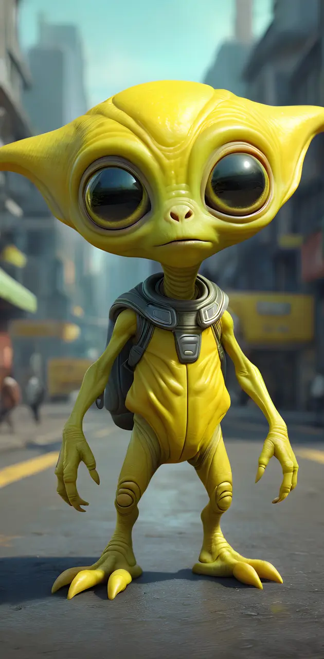 my cute yellow alien