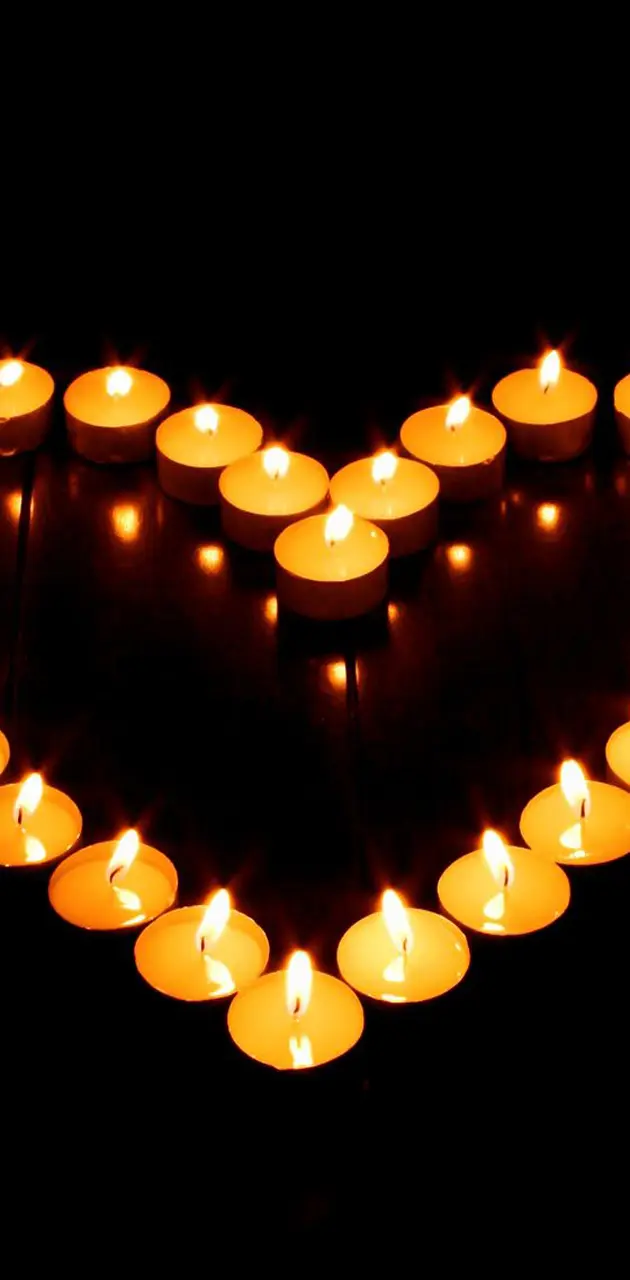 Candle Heart Hd