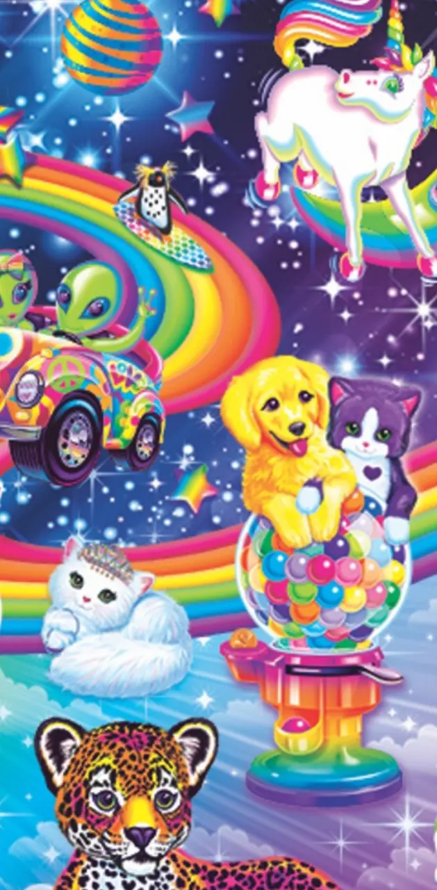 Lisa Frank collage