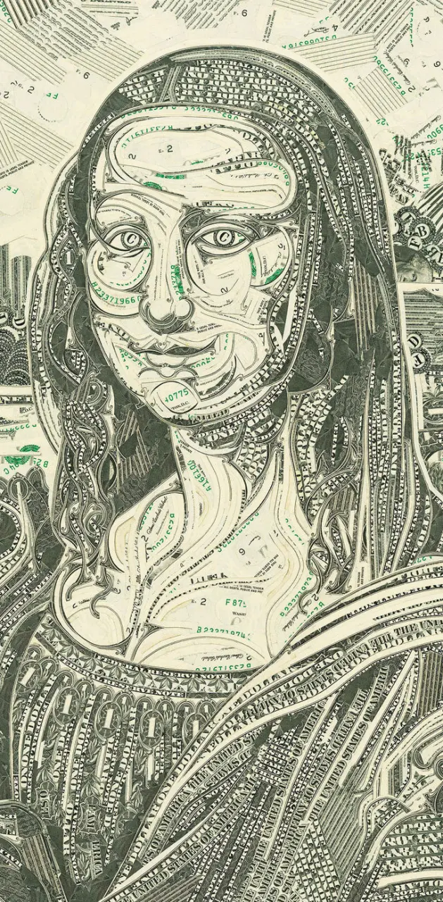 Money Art- Mona Lisa