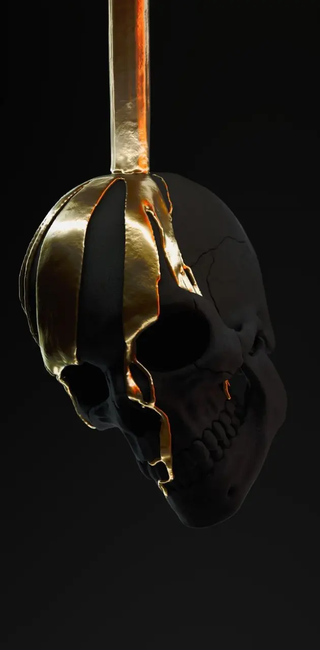 Golden melt Skull