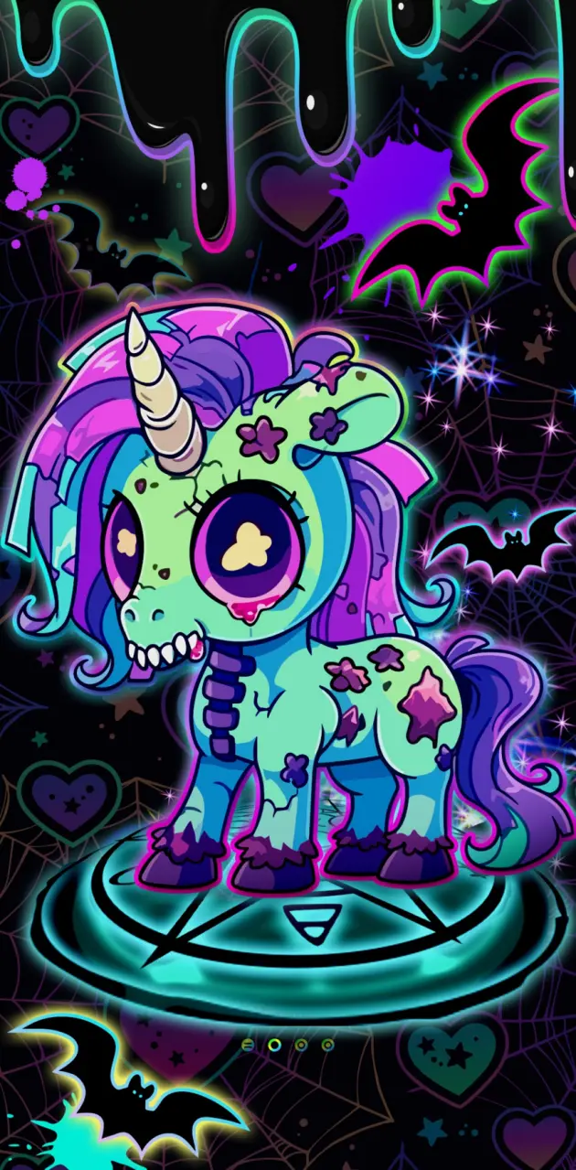 Neon skull pony 