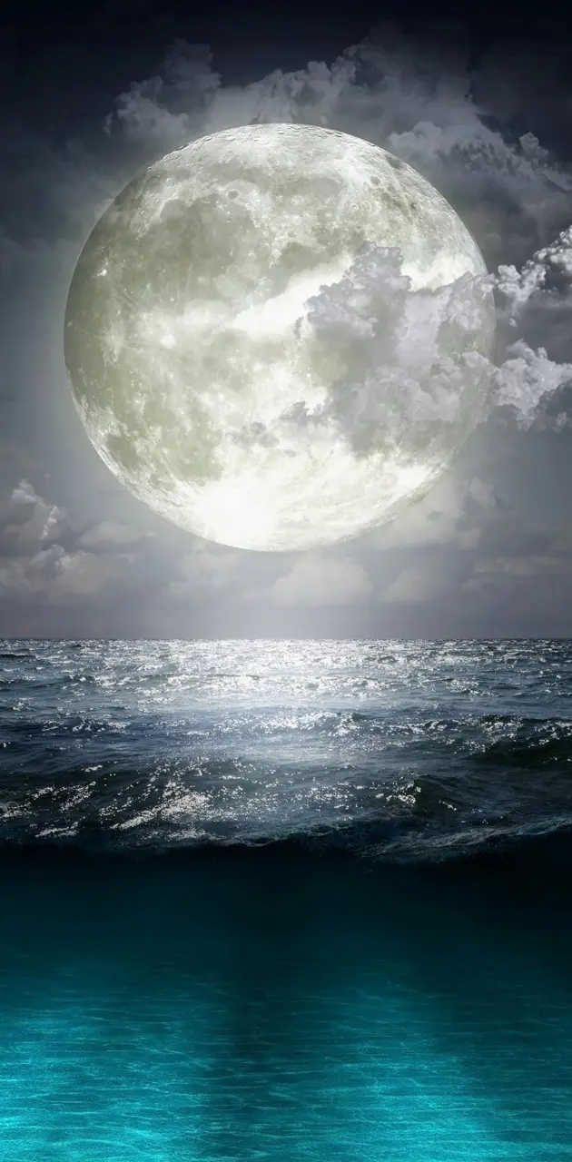 lua e mar