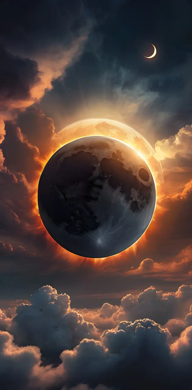 Solar Eclipse Moon