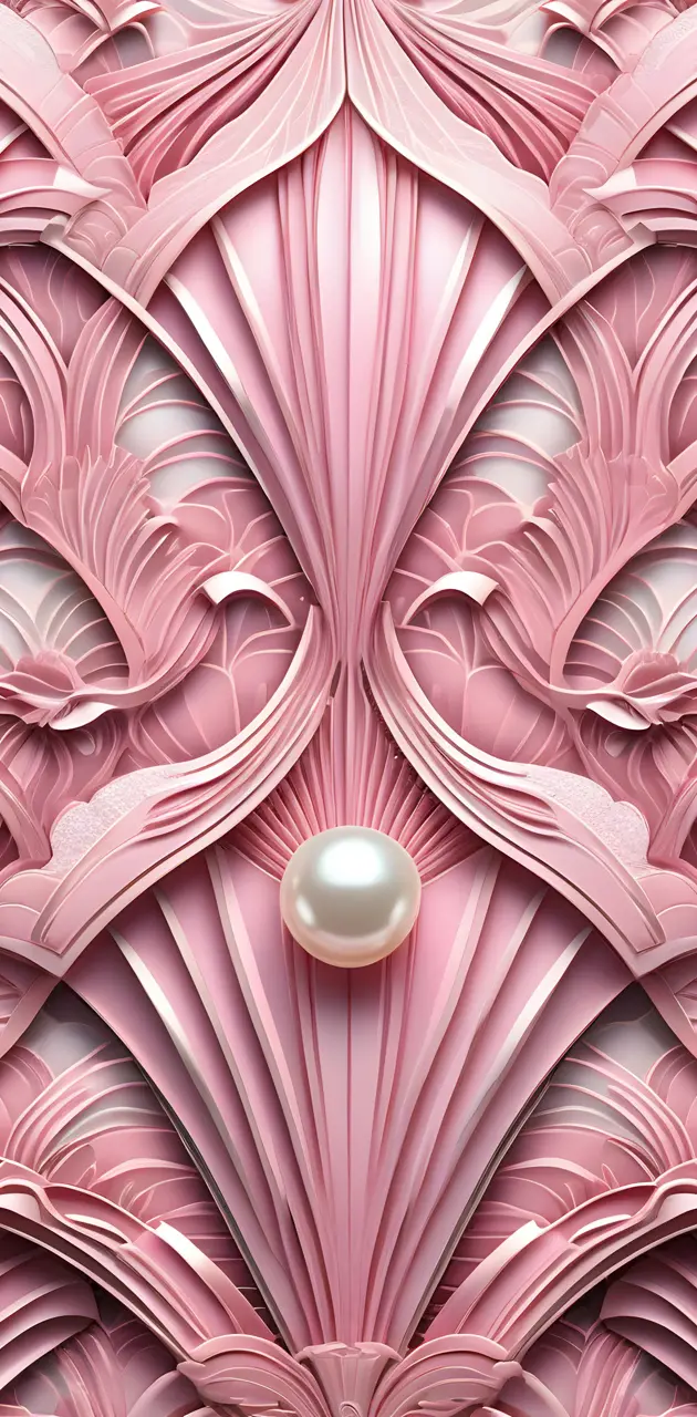 pink pearl pattern art deco