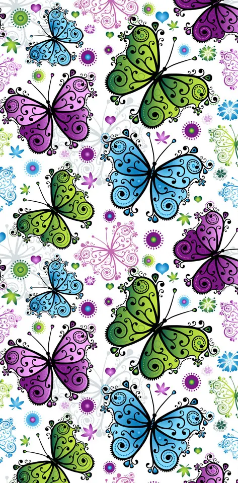 Floral butterflies