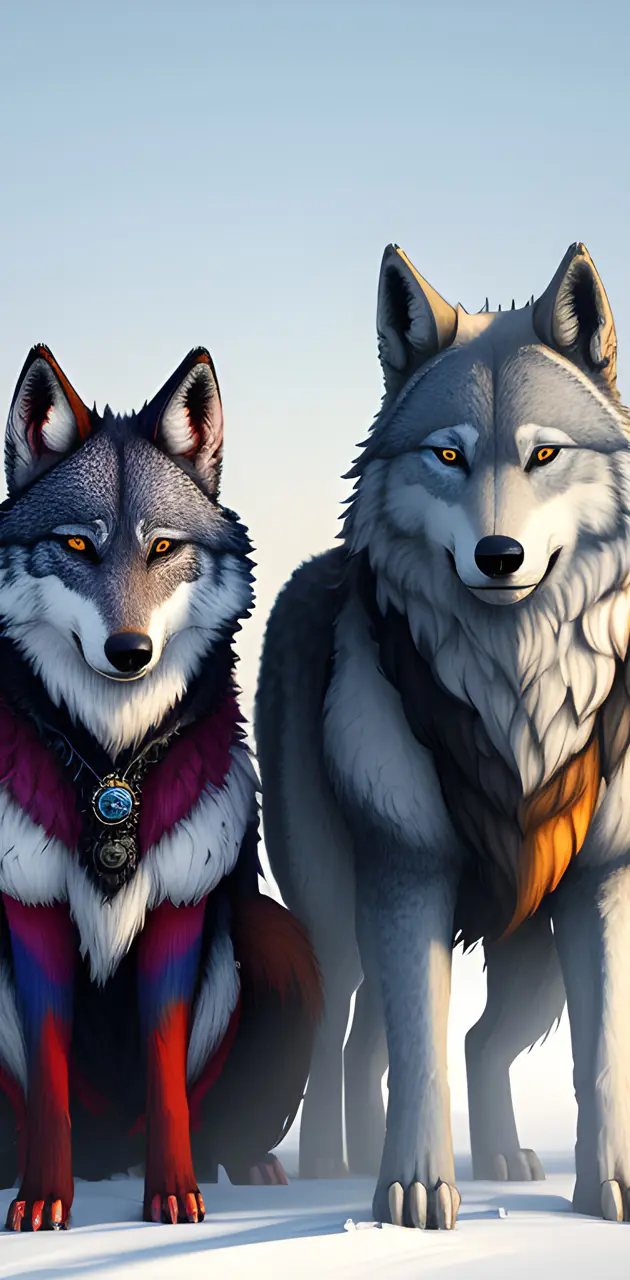 king and queen wolf