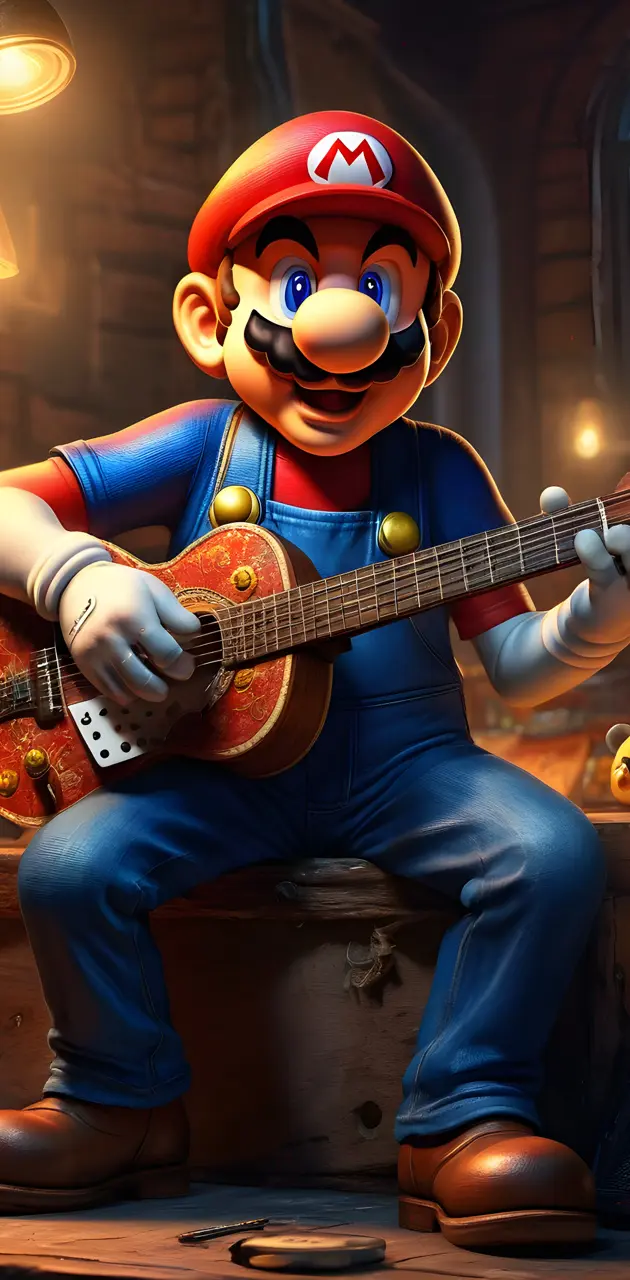 Mario Bross guitar