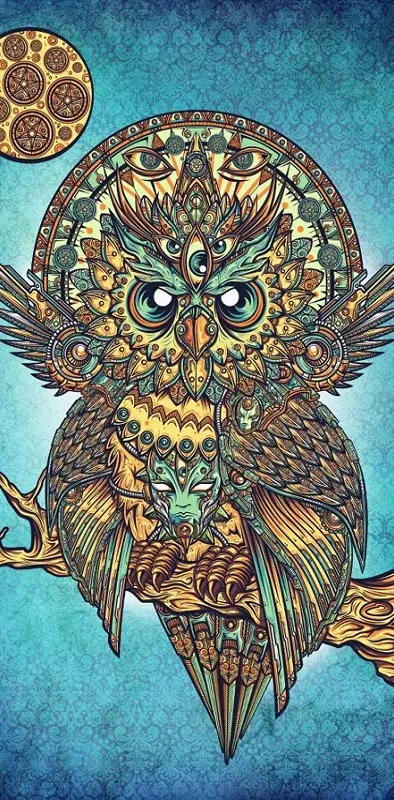Psychedelic Owl