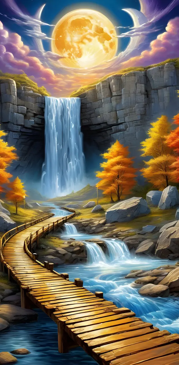 waterfalls landscape