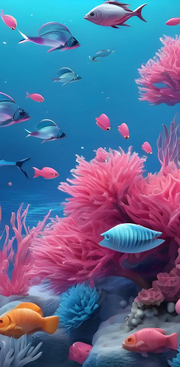 a school of fish in the ocean