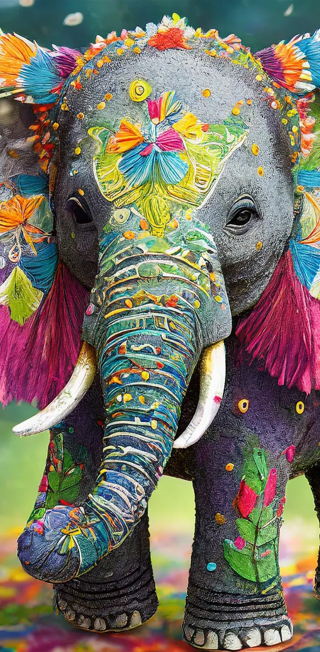 Elephant colorful
