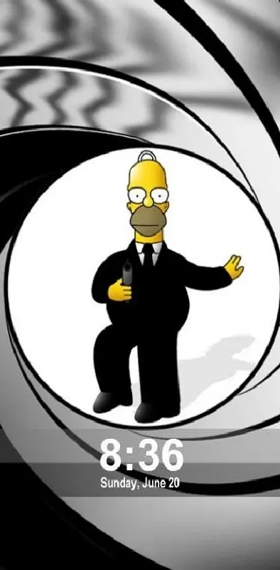 Homer 007 Clock