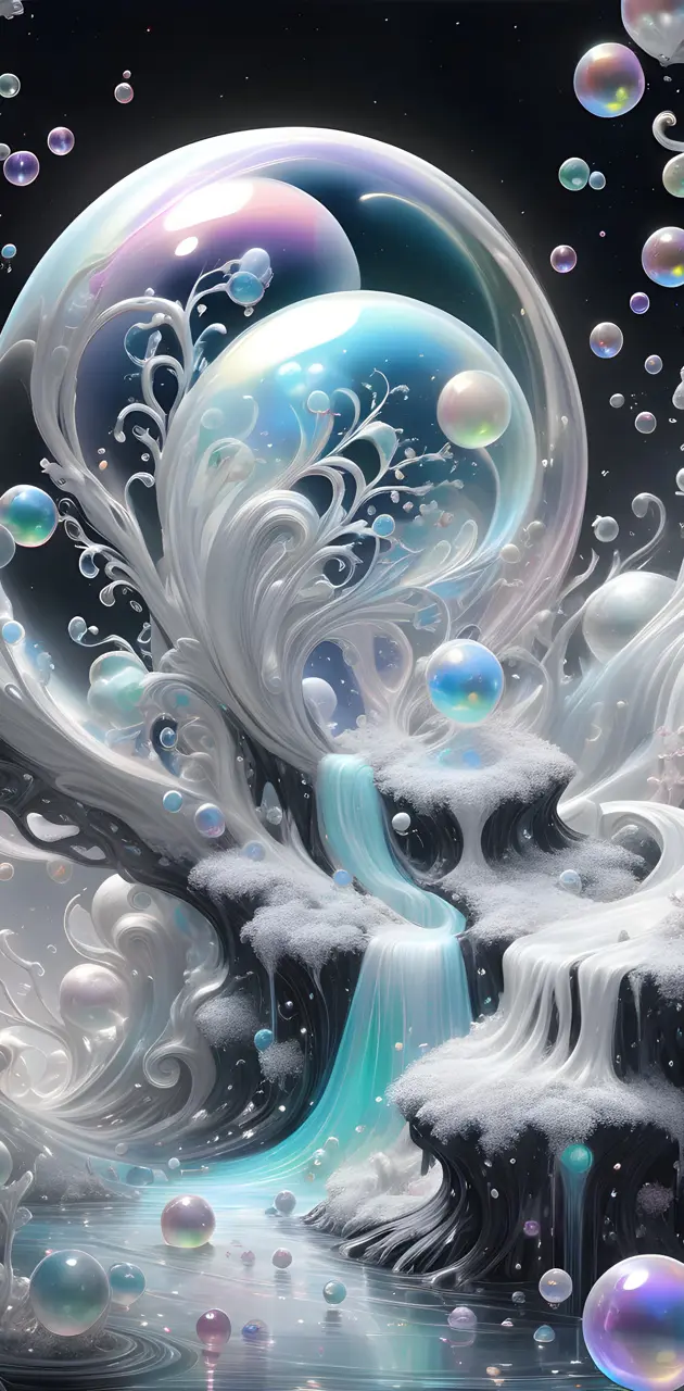 frozen lace bubble