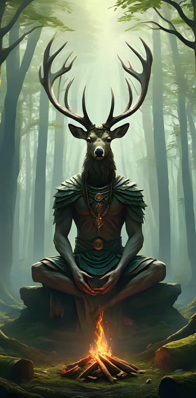 the mighty deer God, Rack-kala