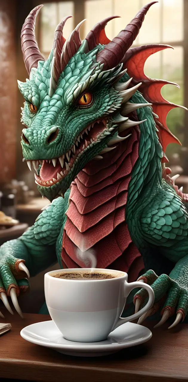 coffee dragon, peppermint mocha