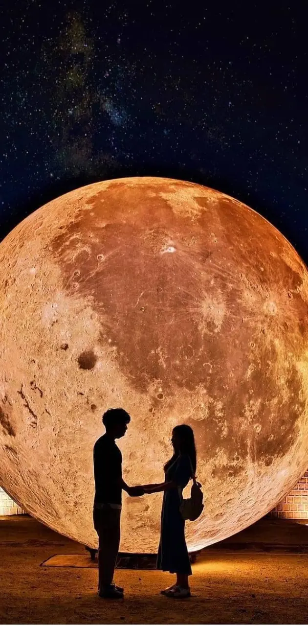 Moon with couple