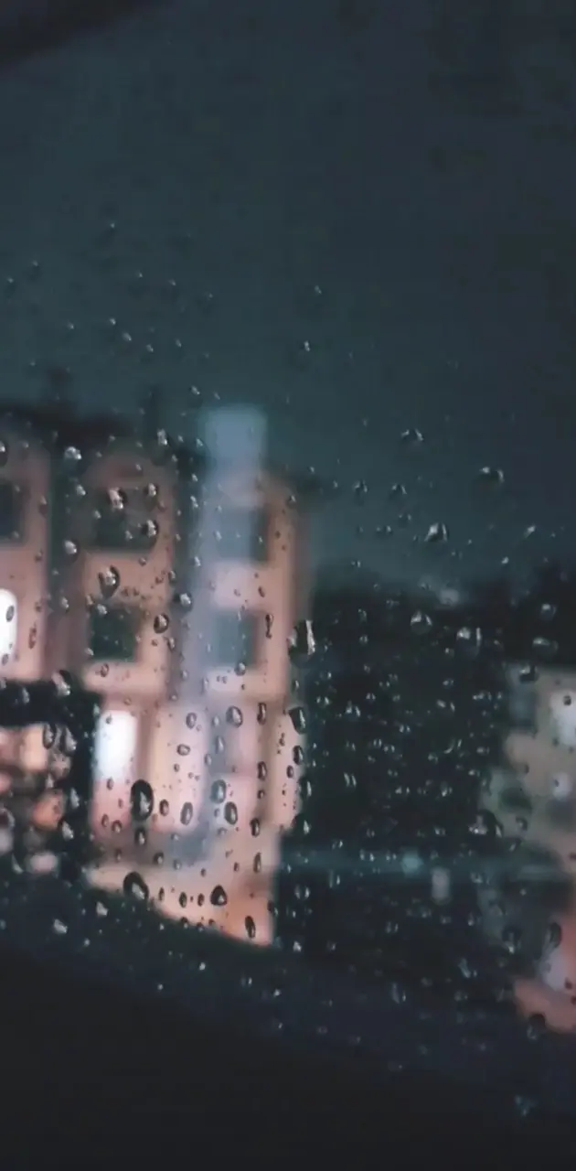 Rain in the window