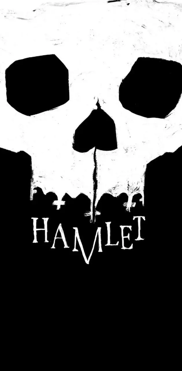 Hamlet skull poster