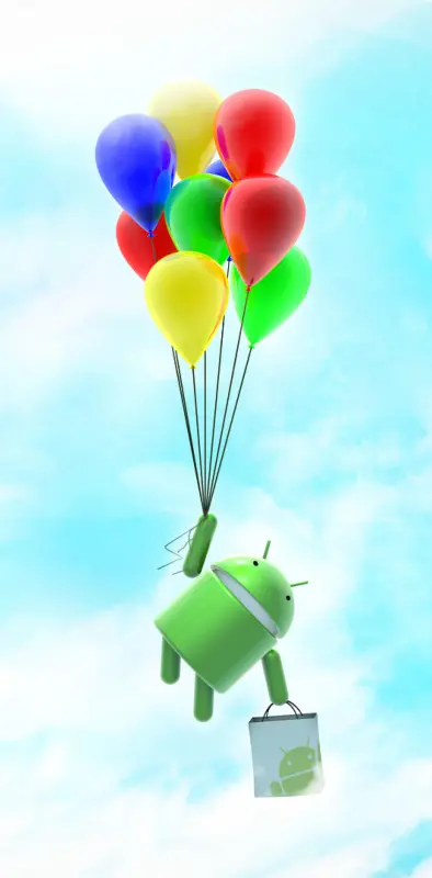 android balloons fly