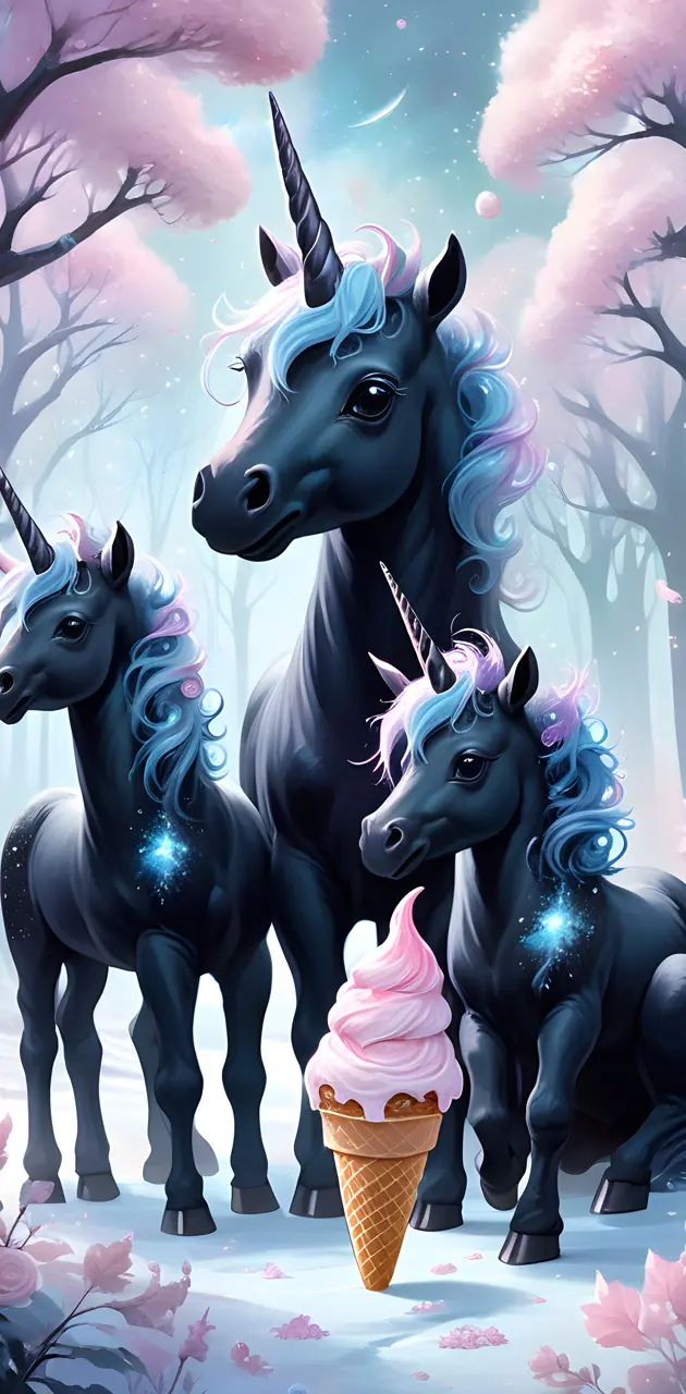 black baby unicorns