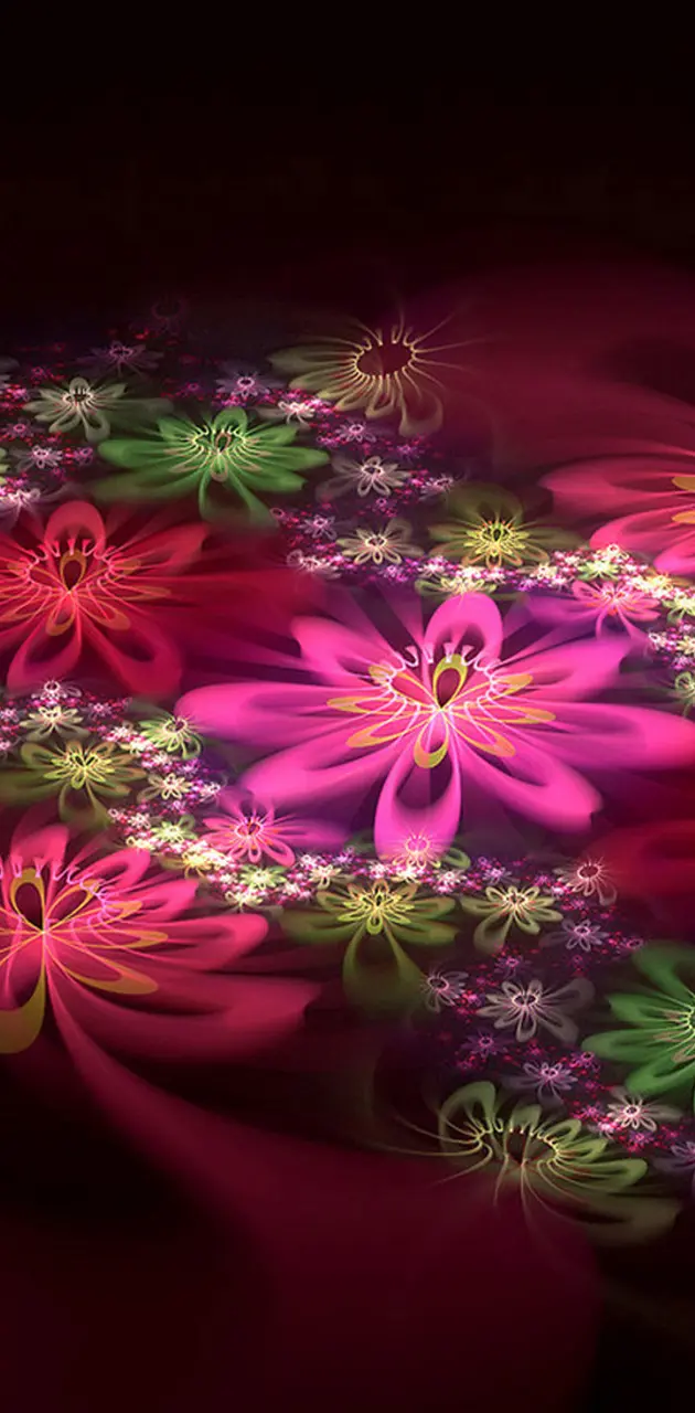 3D Color Flowers