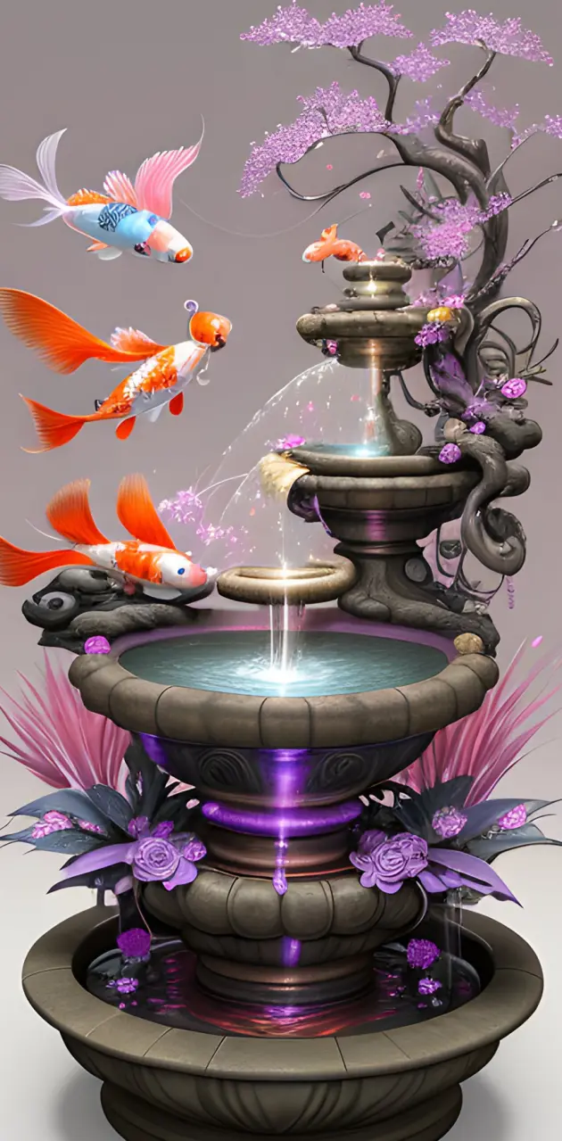 flying fish fountain 