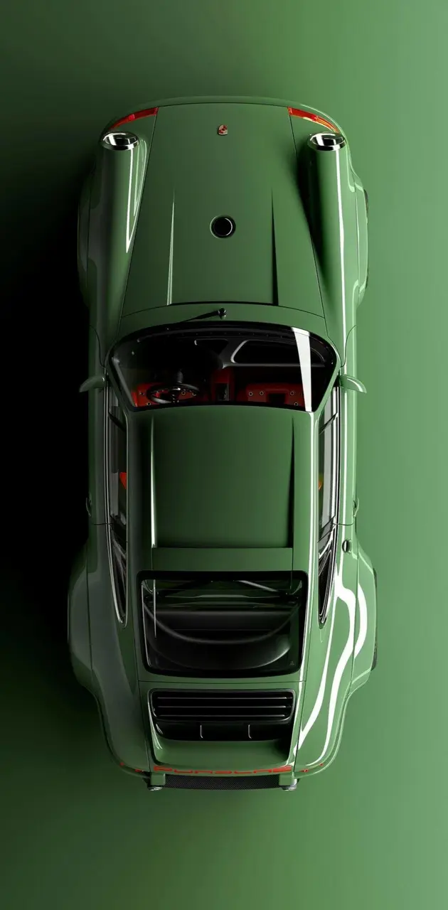Green Singer Porsche