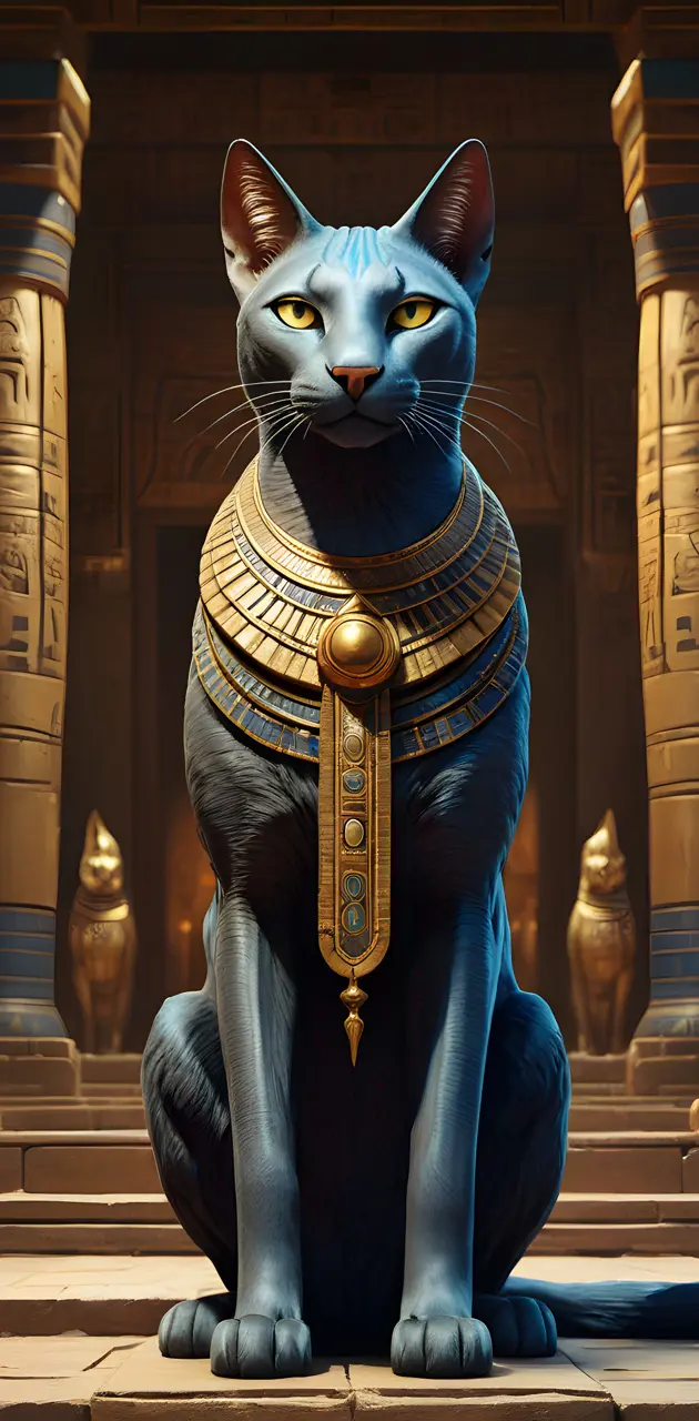 Bastet In Her Temple