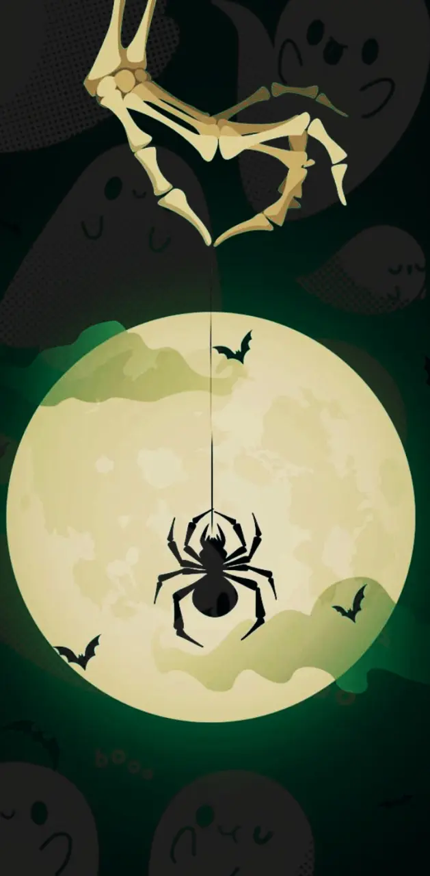 Spider in the moon