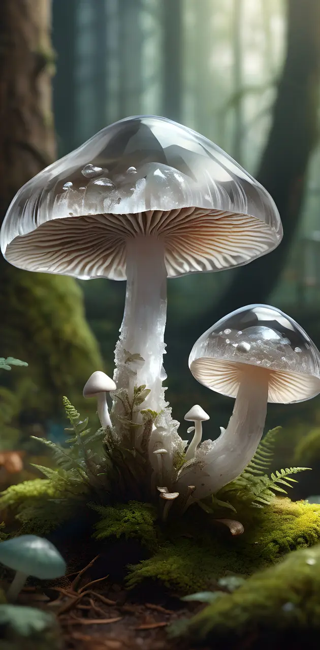clear quartz mushroom