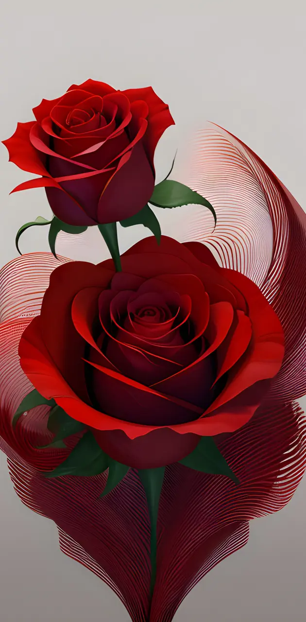 a Red rose