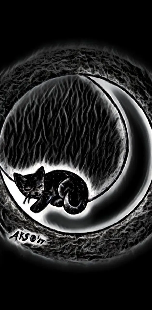 Dark Moon Cat art