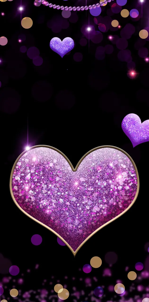 Purple girlish Heart 