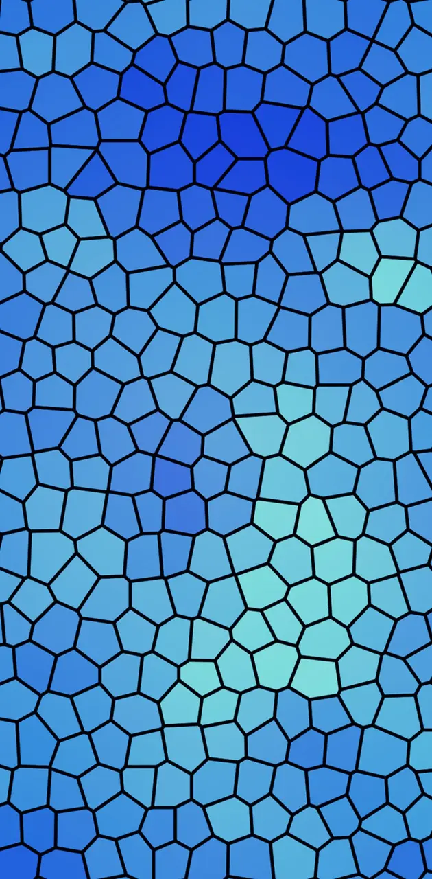 Blue Mosaic Art