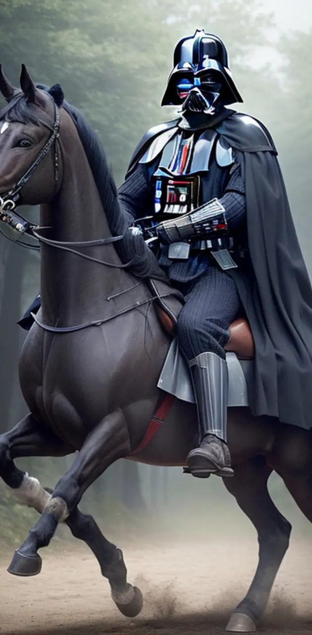 Darth Vader on horseba