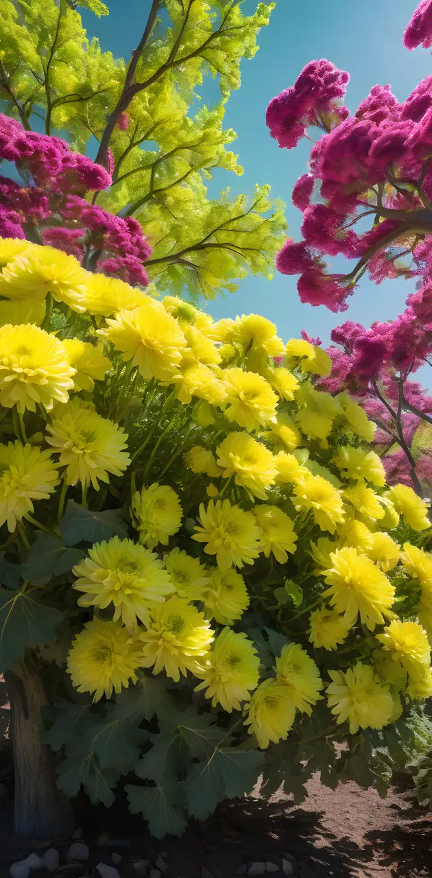 a group of colorful chrysanthemums, flowers