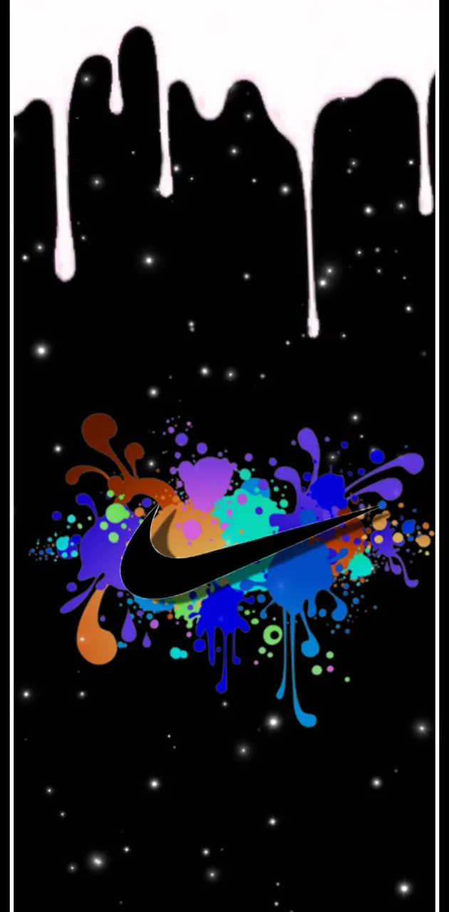 cool rainbow nike logo wallpaper