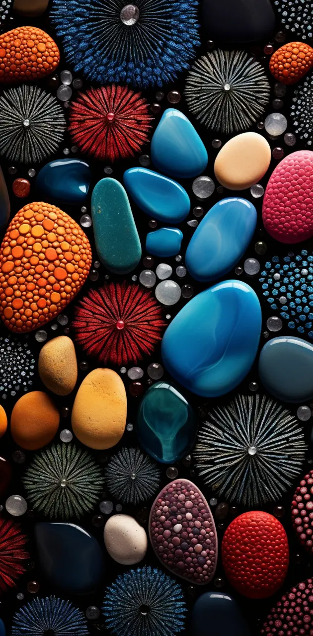 colourful stones
