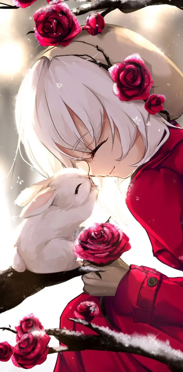 Anime girl n bunny