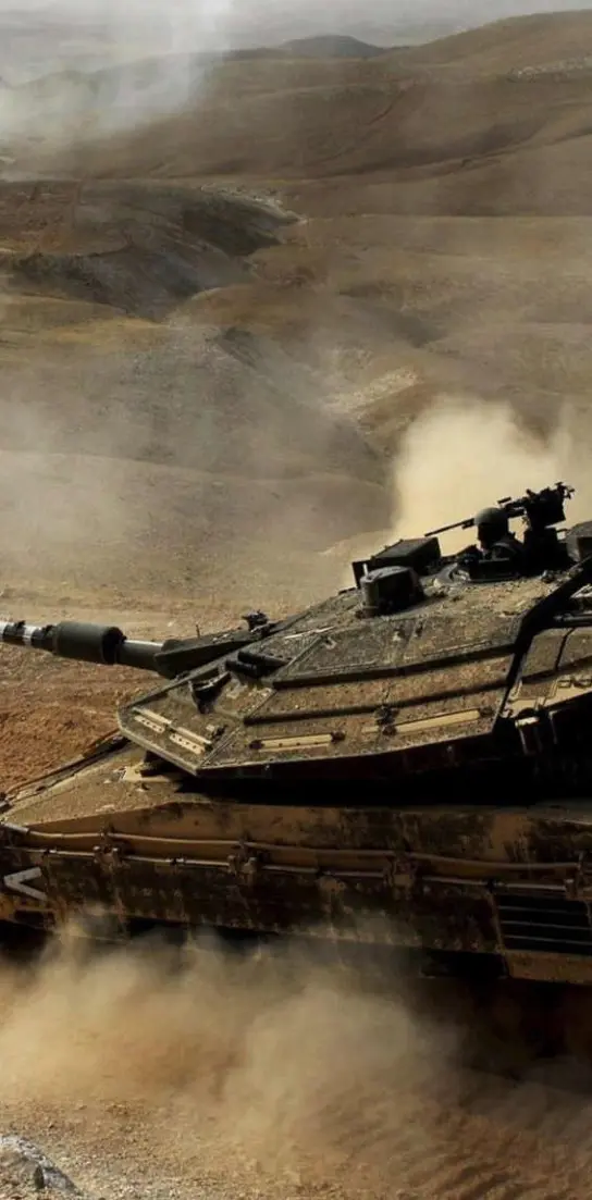 Tank In The Desert