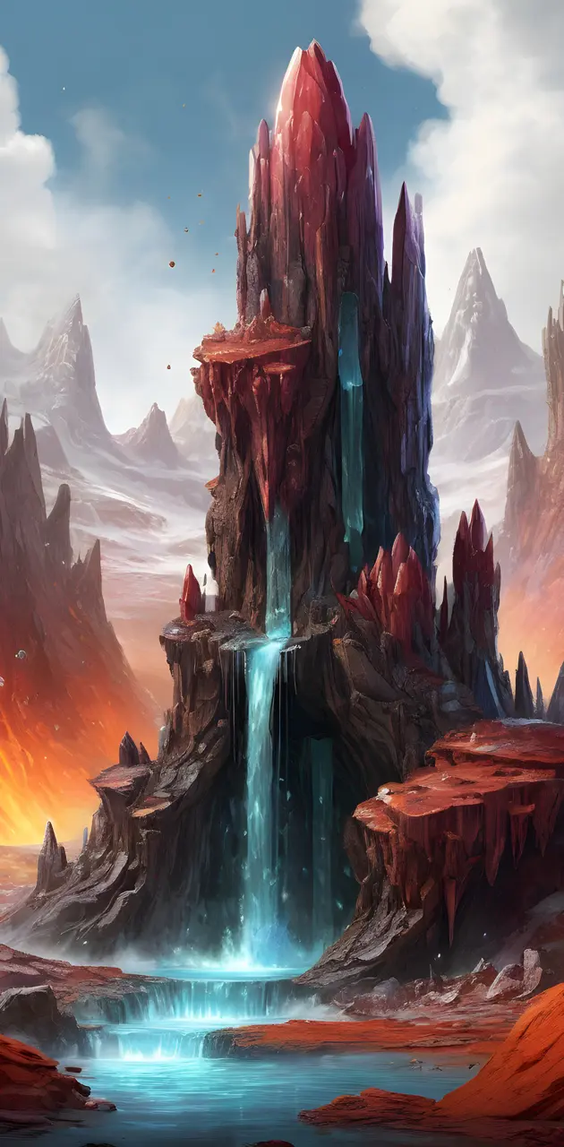 crystal waterfalls