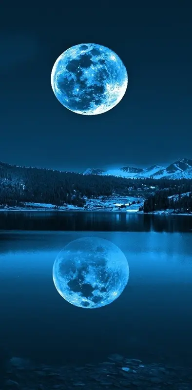 Moon In Cold Lake