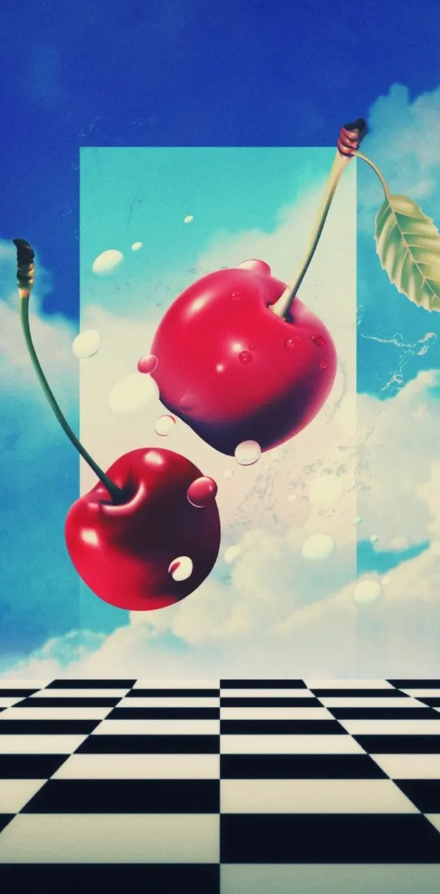 Vaporwave cherries