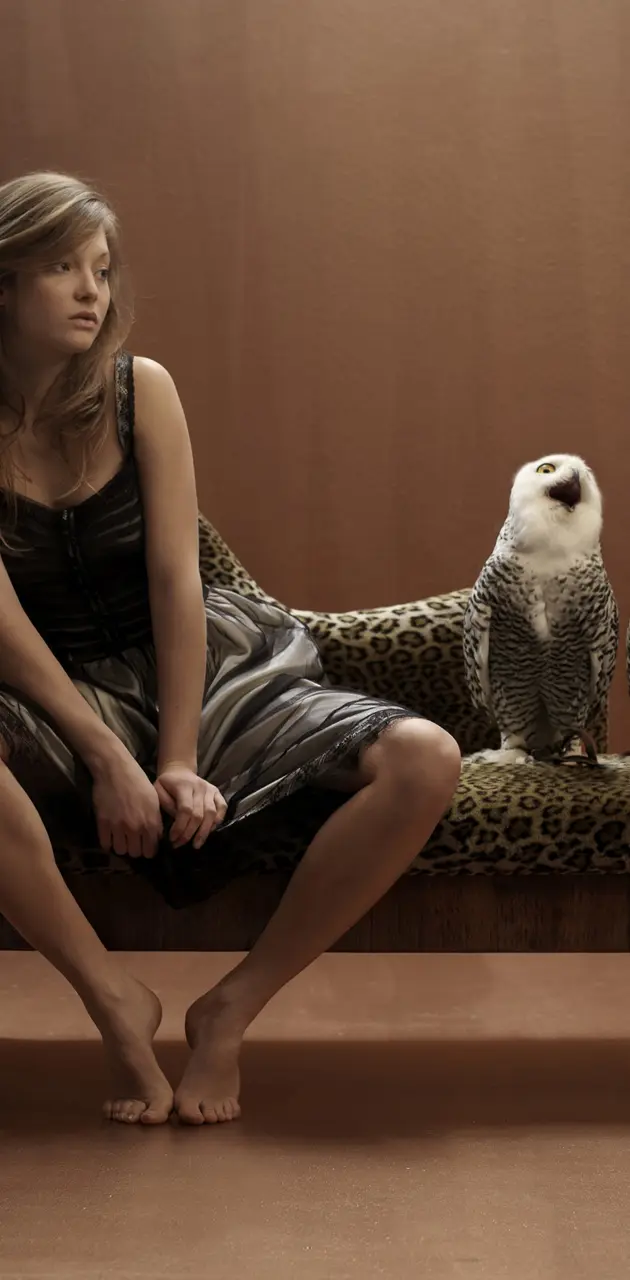 owl and women
