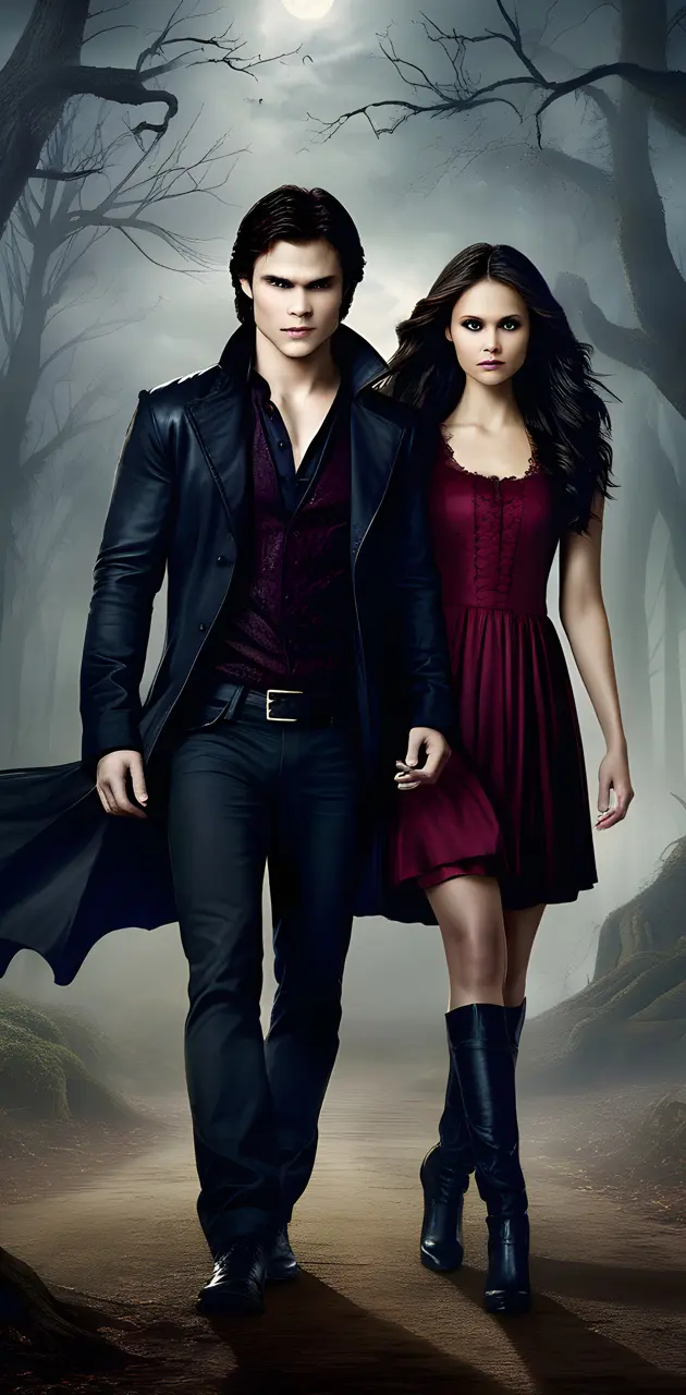 Weird Vampire Diaries 
Damon and Elaina