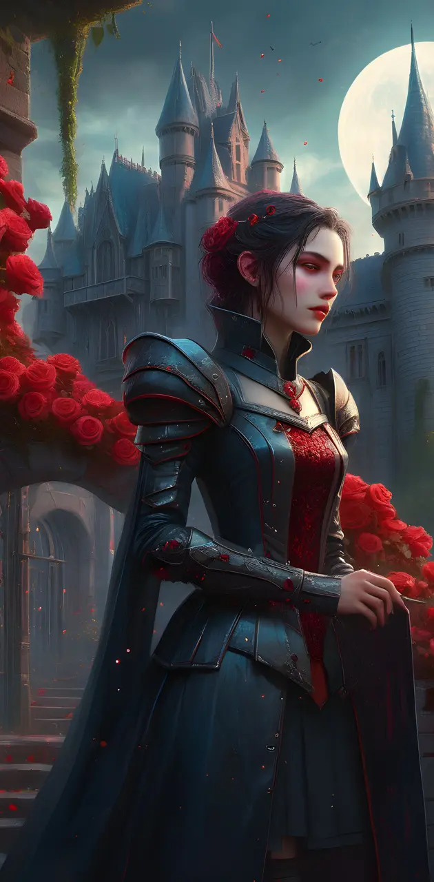 Vampire Princess And A Dreamy Medival Castle