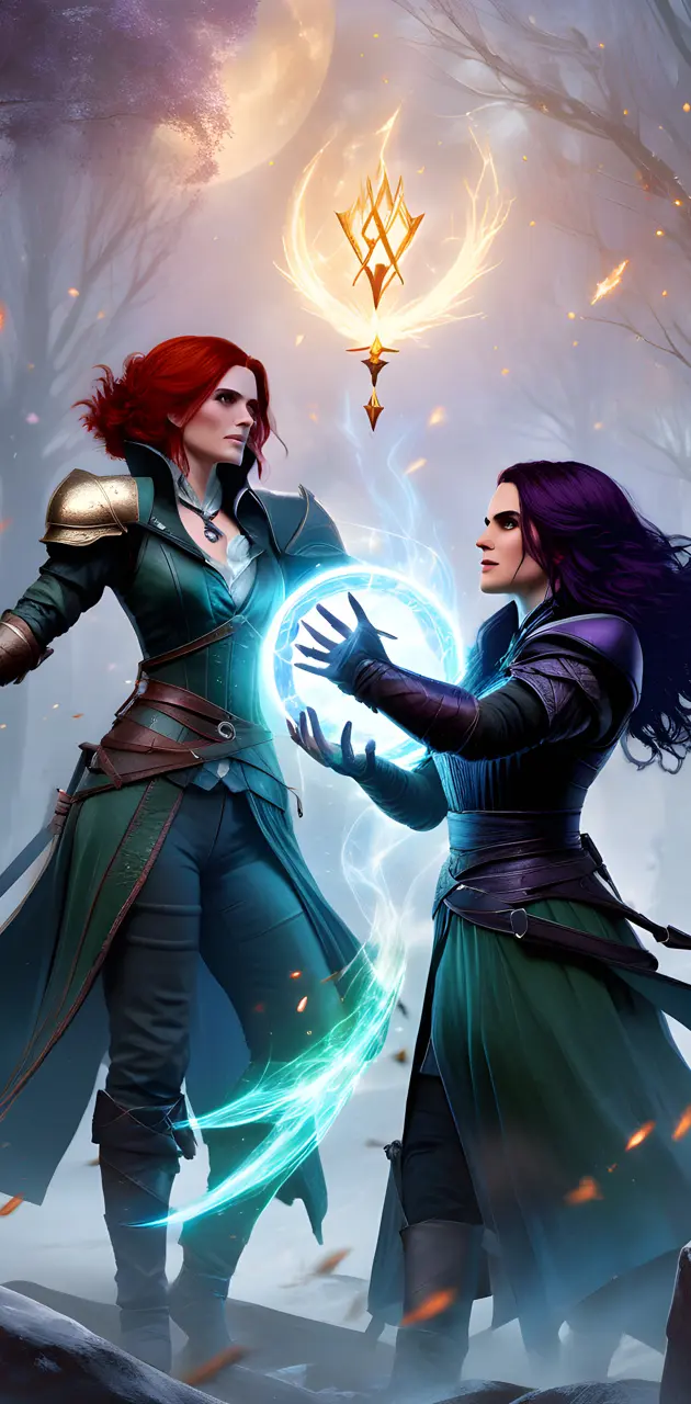 Triss and Yennefer