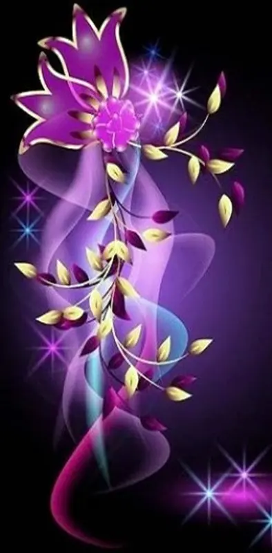 Purple Floral Design