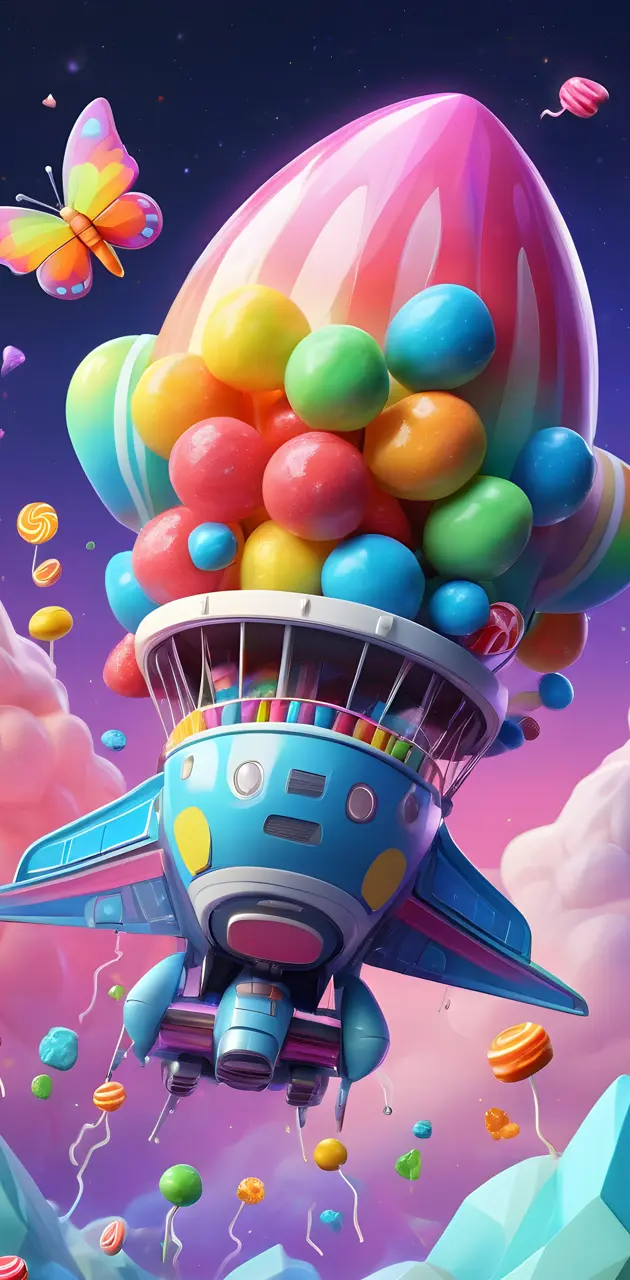 candy spaceship